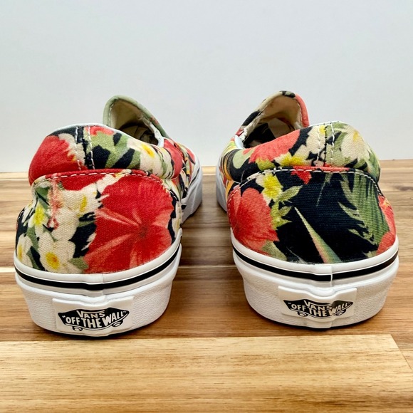 Vans Slip On Tropical Floral Print Canvas Shoes Womens 6.5 Mens 5 - Picture 6 of 9